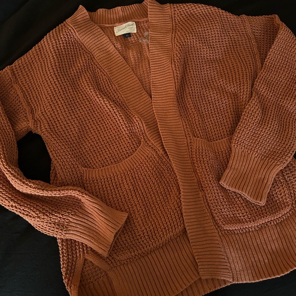 Universal Thread Rust Cardigan Sweater - Picture 3 of 3